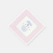 Bikinis and martinis Elegant vintage bachelorette Serviette (Ecke)