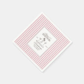 Bikinis and martinis Elegant vintage bachelorette  Serviette (Ecke)