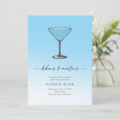 Bikinis and Martinis Tropical Bachelorette Weekend Einladung (Stehend Vorderseite)