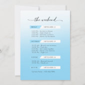 Bikinis and Martinis Tropical Bachelorette Weekend Einladung (Rückseite)