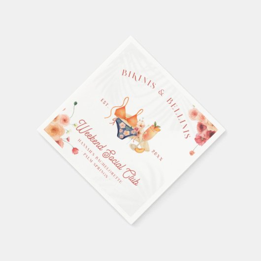 Bikinis & Bellinis Bacheloretto Serviette (Ecke)