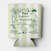 Bikinis & Martinis Beach Bachelorette Party Favor Dosenkühler (Vorderseite)