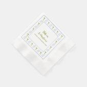 Bikinis & Martinis Blue Olive Junggeselinnen-Absch Serviette (Ecke)