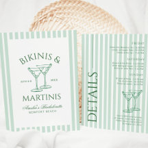 Bikinis & Martinis Green Bachelorette Wochenende