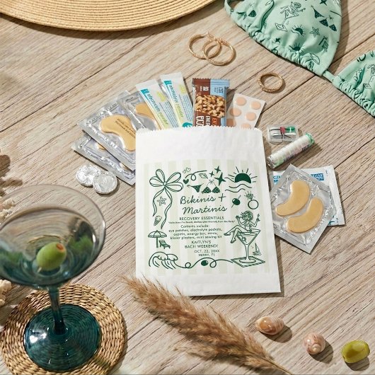 Bikinis & Martinis Junggesellinnen-Abschied Erholu Geschenktütchen