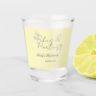 Bikinis & Martinis Junggesellinnenabschied gelb re Schnapsglas