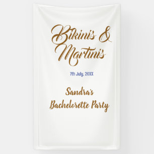 Bikinis & Martinis Junggesellinnenabschied Name Br Banner