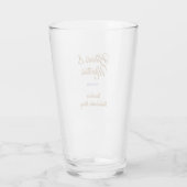 Bikinis & Martinis Junggesellinnenabschied Name Br Glas (Rückseite)