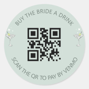 Bikinis & Martinis Junggesellinnenabschied Trinkau Runder Aufkleber