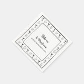 Bikinis & Martinis Personalisieren Junggeselinnen- Serviette (Ecke)