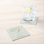 Bikinis & Martinis Rechteckiger Pappuntersetzer (Vor Ort)