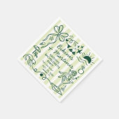 Bikinis & Martinis Strand Junggesellinnenabschied  Serviette (Ecke)