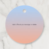 Bikinis & Martinis Tropical Pool Hen Bachelorette Geschenkanhänger (Rückseite)