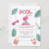 Bikinis Party Brautparty Bachelorette Einladung (Vorderseite)
