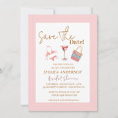 Bikinis-Party-Brautparty Save the Date Einladung (Vorderseite)