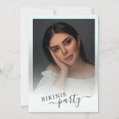 Bikinis-Party-Brautparty Save the Date Einladung (Rückseite)
