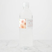 Bikinis und Bellinis Bachelorette Wasserflaschenetikett (Rückseite)