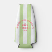 Bikinis und Martinis Bach Club Grüner Streifen Flaschenkühler (Vorderseite)