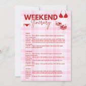 Bikinis und Martinis Bachelorette Einladung (Rückseite)