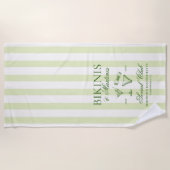 Bikinis und Martinis Bachelorette Strandtuch (Vorderseite)