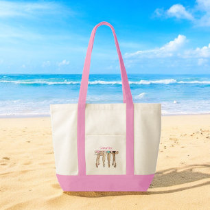Bikinis und Martinis Chic Fashion Custom Tragetasche