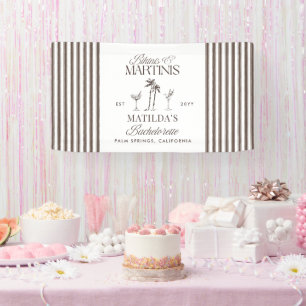 Bikinis und Martinis Elegante vintage Junggesellin Banner
