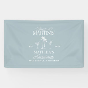 Bikinis und Martinis Elegante vintage Junggesellin Banner