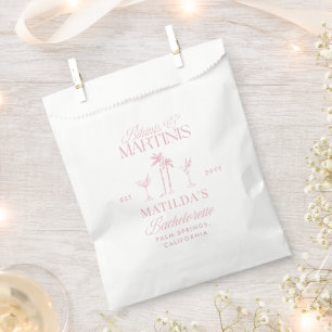 Bikinis und Martinis Elegante vintage Junggesellin Geschenktütchen