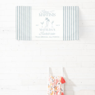 Bikinis und Martinis Elegantes Vintages Bacheloret Banner