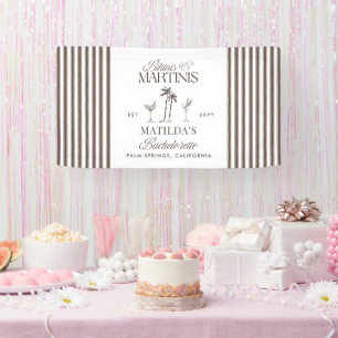 Bikinis und Martinis Elegantes Vintages Bacheloret Banner