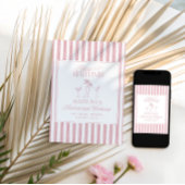 Bikinis und Martinis Elegantes Vintages Bacheloret Einladung