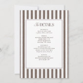 Bikinis und Martinis Elegantes Vintages Bacheloret Einladung (Rückseite)