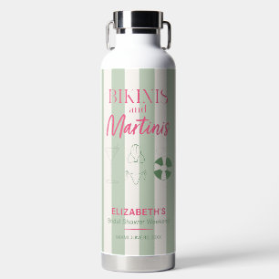 Bikinis und Martinis Junggesellinnen-Abschieds-Woc Trinkflasche