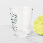 Bikinis und Martinis Strand-Junggesellinnenabschie Schnapsglas (Rechts)