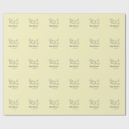 Bikins & Martinis bachelorette party yellow retro Geschenkpapier