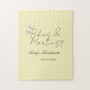 Bikins & Martinis Junggesellinnenabschied gelb ret Puzzle