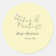 Bikins & Martinis Junggesellinnenabschied gelb ret