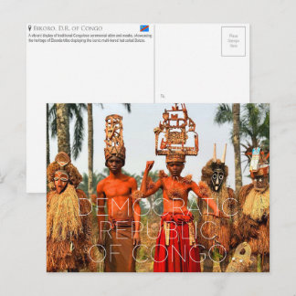 Bikoro, Demokratische Republik Kongo Reise Postkarte