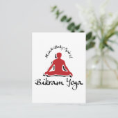Bikram Yoga-Geschenk Postkarte (Stehend Vorderseite)