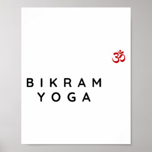 Bikram-Yoga-Lehrer Bikram-Yoga-Anfänger-Design Poster