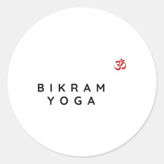 Bikram-Yoga-Lehrer Bikram Yoga Anfänger Design Runder Aufkleber