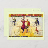 Bikyle Acrobats Forepaugh Sells Postkarte (Vorne/Hinten)