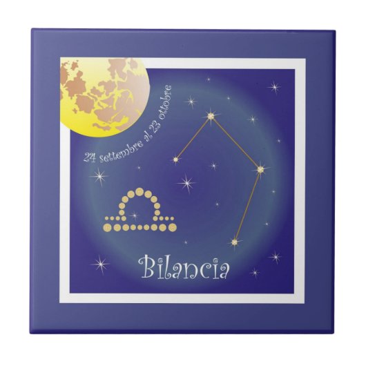 Bilancia 24 settembre al 23 ottobre Fotofliese Fliese (Vorderseite)