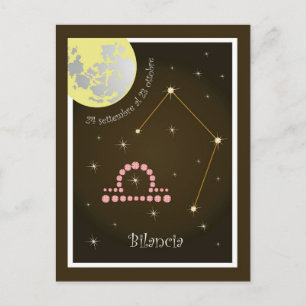 Bilancia 24 settembre al 23 ottobre Postkarte