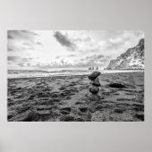 Bilanz der Beach Cairn Poster (Vorne)