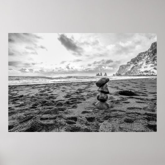 Bilanz der Beach Cairn Poster (Vorne)