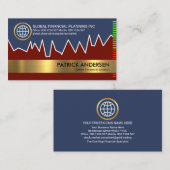 Bilanz der Finanzinvestitionen Visitenkarte (Vorne/Hinten)