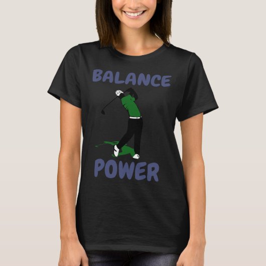 Bilanz über Power Spaß Golf T-Shirt (Vorderseite)