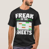 Bilanzanalytiker Spreadsheet Funny Freak in T-Shirt (Vorderseite)