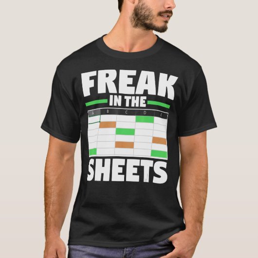 Bilanzanalytiker Spreadsheet Funny Freak in T-Shirt (Vorderseite)